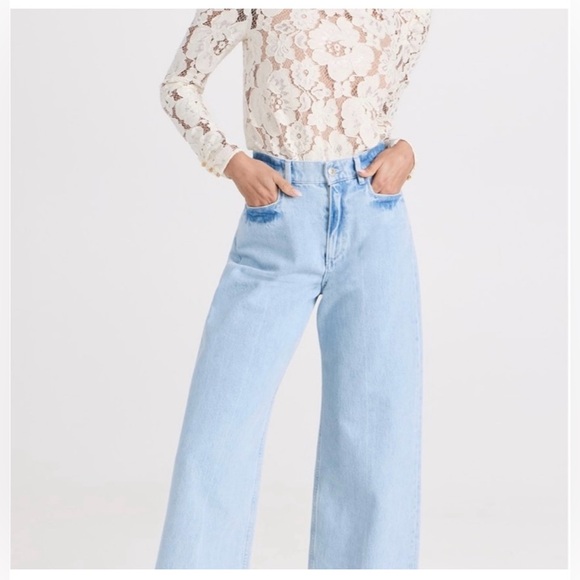 WAYF Women White Lace Blouse Floral Size XS Long Sleeve - Picture 4 of 16